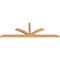 Ekena Millwork Richland Smooth Timber Gable Bracket, Western Red Cedar, 96"W x 32"H x 3 1/2"D x 3 1/2"F, 8/12 Pitch GBW096X32X0404RIC00SWR - alternate 4